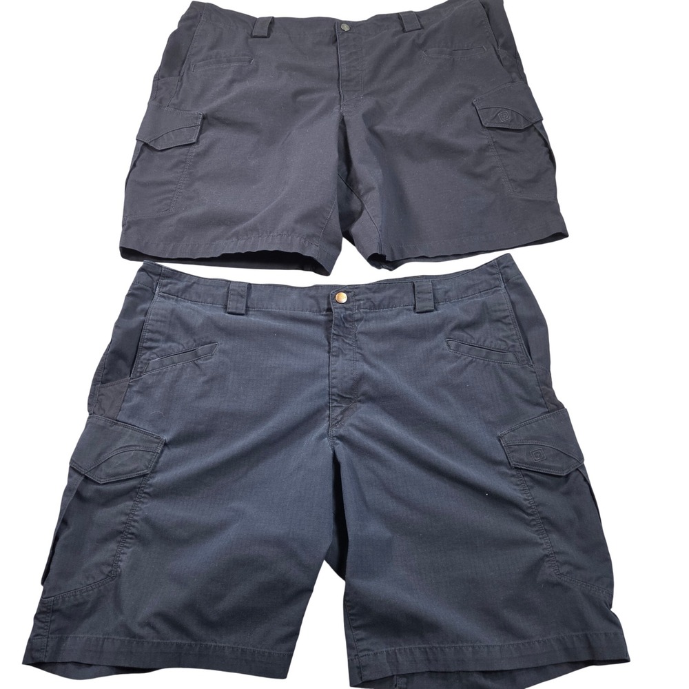 5.11 Tactical Cargo Shorts Lot of 2 Mens 44 Blue Ripstop Utility Work